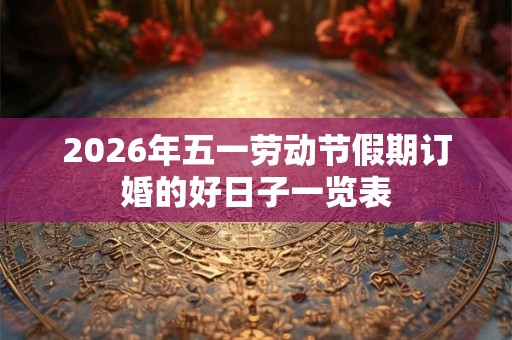 2026年五一劳动节假期订婚的好日子一览表