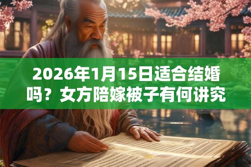 2026年1月15日适合结婚吗？女方陪嫁被子有何讲究？
