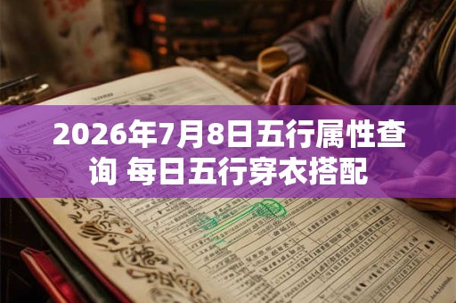 2026年7月8日五行属性查询 每日五行穿衣搭配 2026年7月8日五行属性查询 每日五行穿衣搭配
