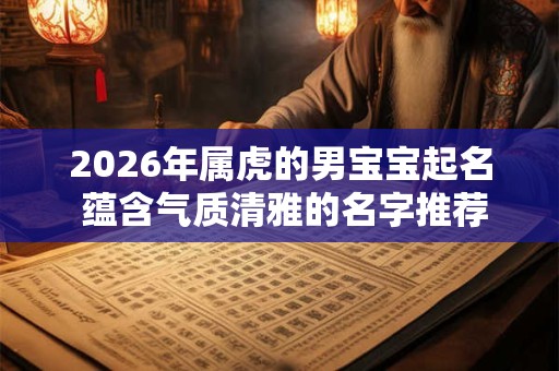 2026年属虎的男宝宝起名 蕴含气质清雅的名字推荐 2026年属虎的男宝宝起名 蕴含气质清雅的名字推荐