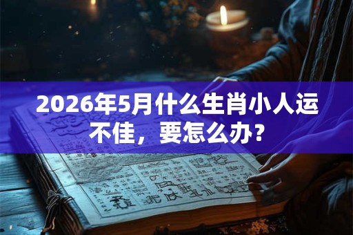 2026年5月什么生肖小人运不佳,要怎么办? 2026年5月什么生肖小人运不佳,要怎么办?