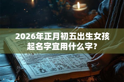 2026年正月初五出生女孩起名字宜用什么字？