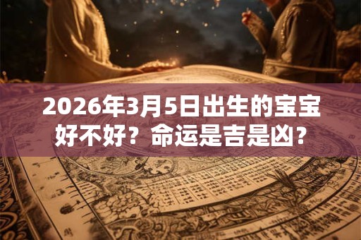 2026年3月5日出生的宝宝好不好?命运是吉是凶? 2026年3月5日出生的宝宝好不好?命运是吉是凶?