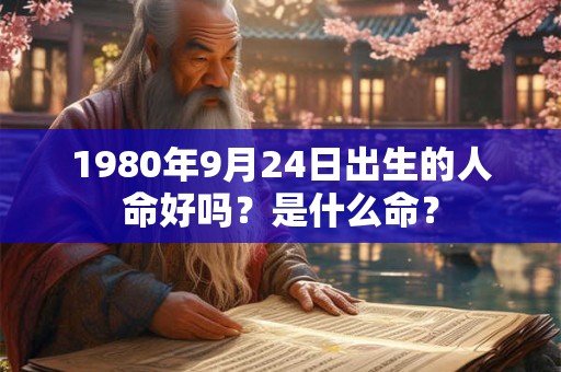 1980年9月24日出生的人命好吗？是什么命？