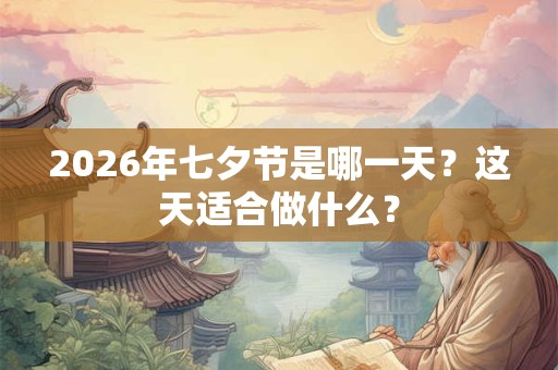2026年七夕节是哪一天?这天适合做什么? 2026年七夕节是哪一天?这天适合做什么?