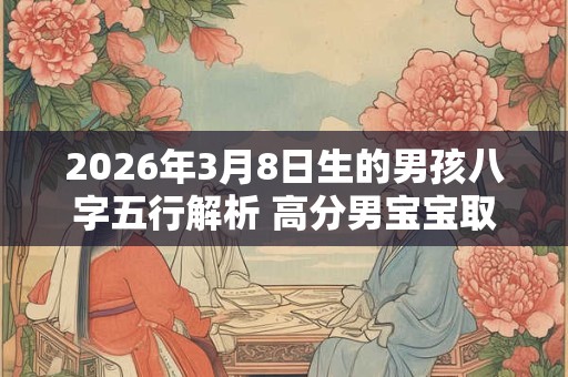 2026年3月8日生的男孩八字五行解析 高分男宝宝取名字