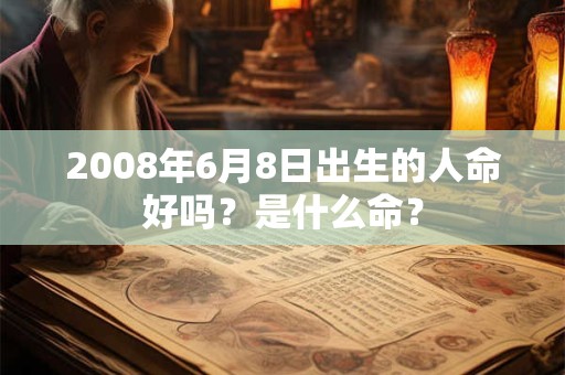 2008年6月8日出生的人命好吗?是什么命? 2008年6月8日出生的人命好吗?是什么命?