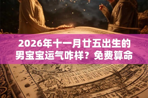 2026年十一月廿五出生的男宝宝运气咋样？免费算命