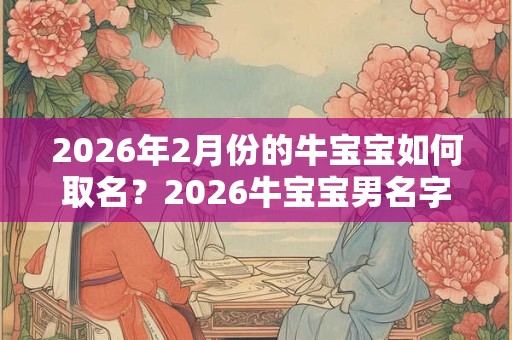 2026年2月份的牛宝宝如何取名？2026牛宝宝男名字大全