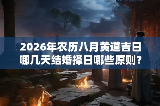 2026年农历八月黄道吉日哪几天结婚择日哪些原则? 2026年农历八月黄道吉日哪几天结婚择日哪些原则?