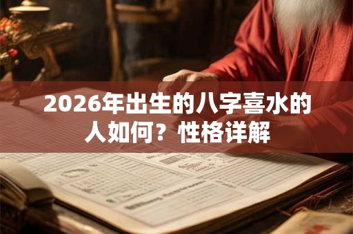 2026年出生的八字喜水的人如何?性格详解 2026年出生的八字喜水的人如何?性格详解