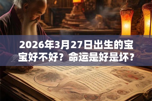 2026年3月27日出生的宝宝好不好？命运是好是坏？