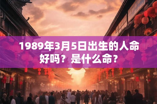 1989年3月5日出生的人命好吗?是什么命? 1989年3月5日出生的人命好吗?是什么命?