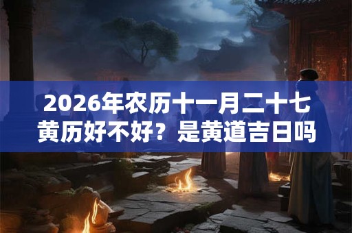 2026年农历十一月二十七黄历好不好？是黄道吉日吗？