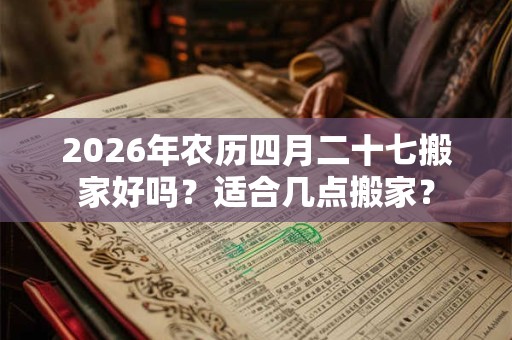 2026年农历四月二十七搬家好吗？适合几点搬家？