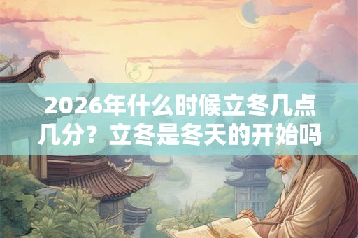 2026年什么时候立冬几点几分?立冬是冬天的开始吗? 2026年什么时候立冬几点几分?立冬是冬天的开始吗?