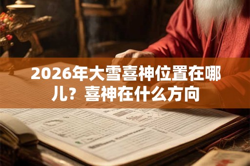 2026年大雪喜神位置在哪儿？喜神在什么方向