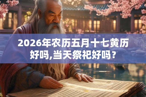 2026年农历五月十七黄历好吗,当天祭祀好吗？