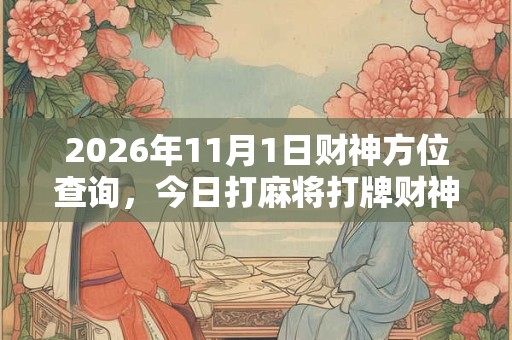 2026年11月1日财神方位查询，今日打麻将打牌财神方位