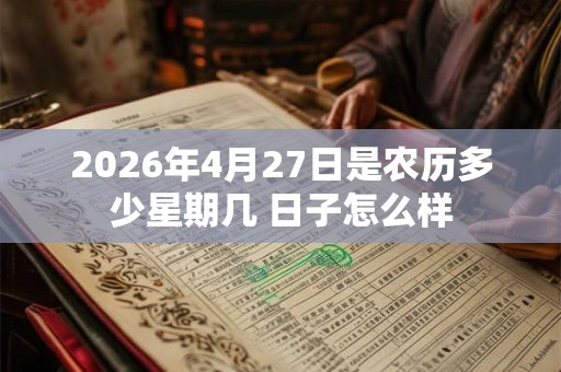 2026年4月27日是农历多少星期几 日子怎么样 2026年4月27日是农历多少星期几 日子怎么样