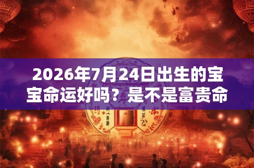 2026年7月24日出生的宝宝命运好吗？是不是富贵命？