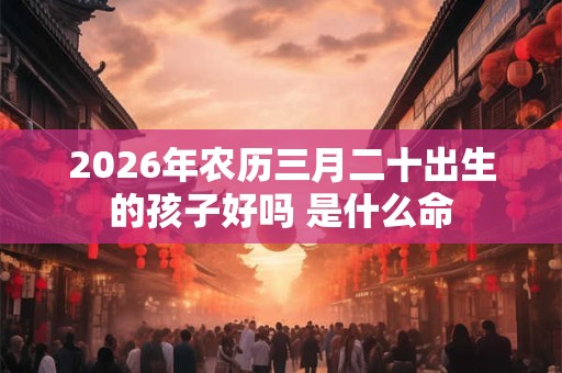 2026年农历三月二十出生的孩子好吗 是什么命