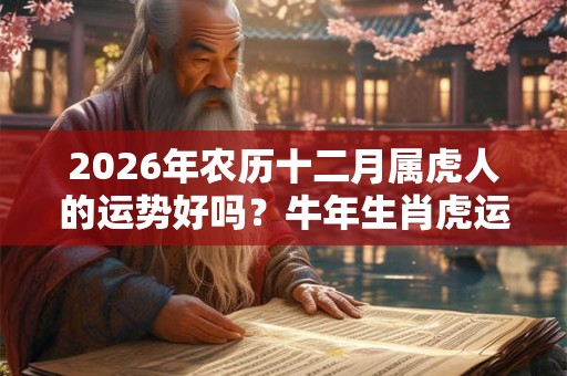 2026年农历十二月属虎人的运势好吗?牛年生肖虎运势分析 2026年农历十二月属虎人的运势好吗?牛年生肖虎运势分析