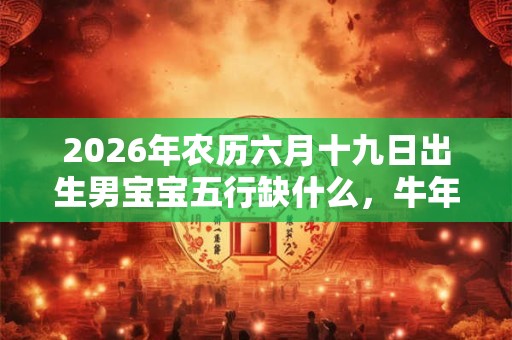 2026年农历六月十九日出生男宝宝五行缺什么，牛年男孩名字推荐