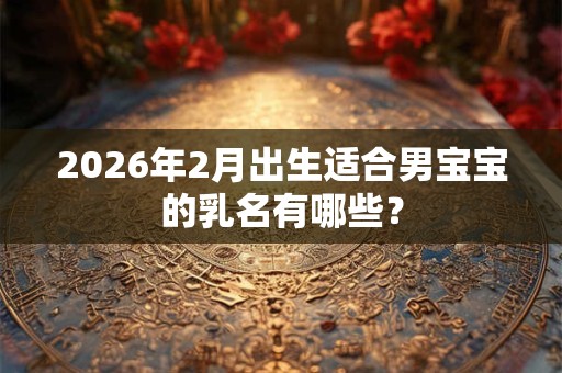 2026年2月出生适合男宝宝的乳名有哪些? 2026年2月出生适合男宝宝的乳名有哪些?