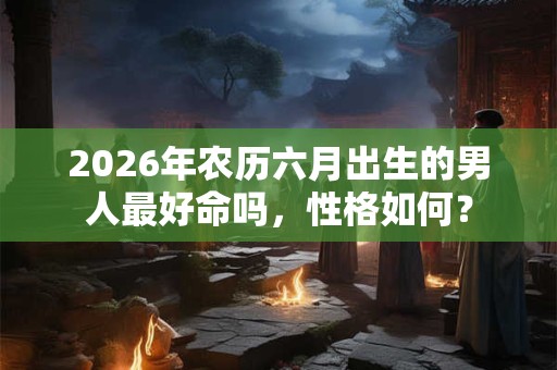 2026年农历六月出生的男人最好命吗，性格如何？