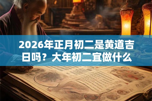 2026年正月初二是黄道吉日吗?大年初二宜做什么 2026年正月初二是黄道吉日吗?大年初二宜做什么