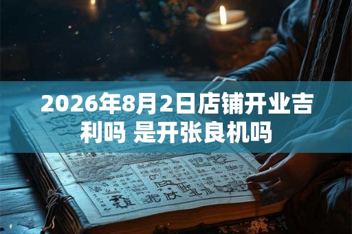 2026年8月2日店铺开业吉利吗 是开张良机吗 2026年8月2日店铺开业吉利吗 是开张良机吗