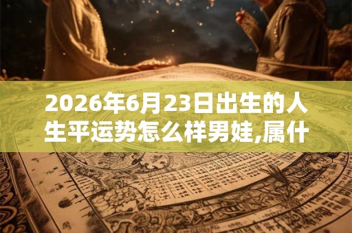 2026年6月23日出生的人生平运势怎么样男娃,属什么生肖 2026年6月23日出生的人生平运势怎么样男娃,属什么生肖