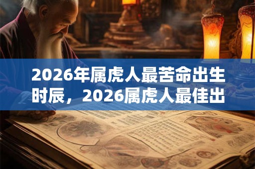 2026年属虎人最苦命出生时辰,2026属虎人最佳出生时辰 2026年属虎人最苦命出生时辰,2026属虎人最佳出生时辰