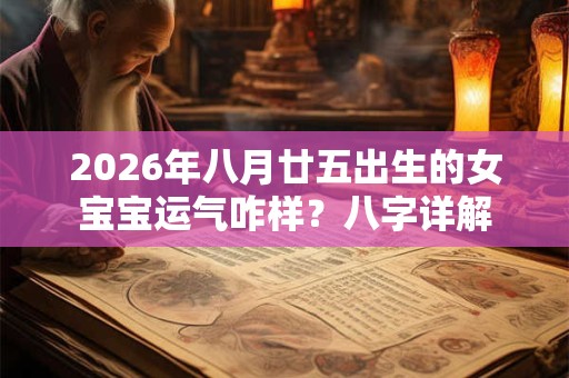 2026年八月廿五出生的女宝宝运气咋样?八字详解 2026年八月廿五出生的女宝宝运气咋样?八字详解