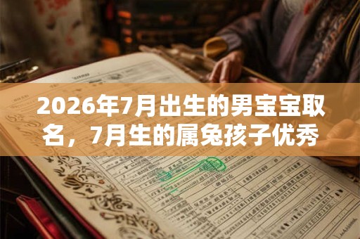 2026年7月出生的男宝宝取名,7月生的属兔孩子优秀名字 2026年7月出生的男宝宝取名,7月生的属兔孩子优秀名字