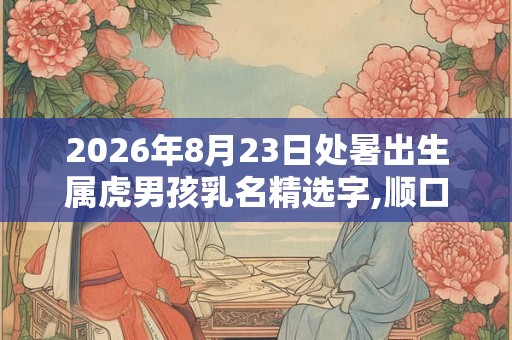 2026年8月23日处暑出生属虎男孩乳名精选字,顺口好听的男孩乳名推荐
