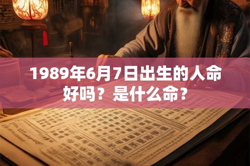 1989年6月7日出生的人命好吗?是什么命? 1989年6月7日出生的人命好吗?是什么命?