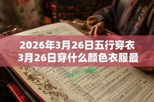 2026年3月26日五行穿衣 3月26日穿什么颜色衣服最旺运