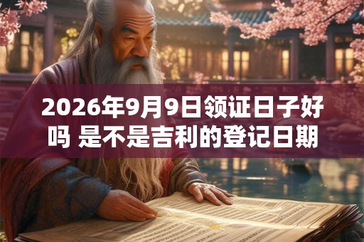 2026年9月9日领证日子好吗 是不是吉利的登记日期