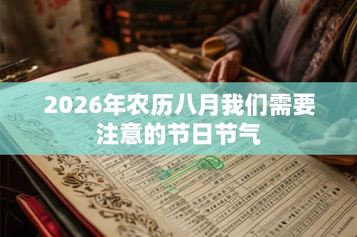 2026年农历八月我们需要注意的节日节气