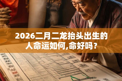 2026二月二龙抬头出生的人命运如何,命好吗？