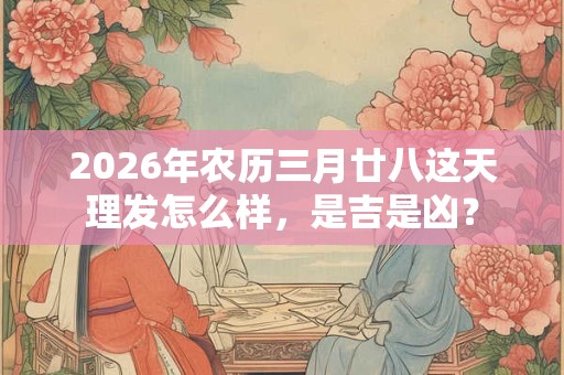 2026年农历三月廿八这天理发怎么样，是吉是凶？