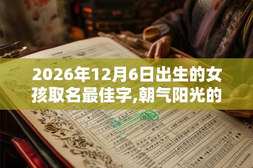2026年12月6日出生的女孩取名最佳字,朝气阳光的名字大全