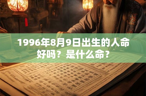 1996年8月9日出生的人命好吗？是什么命？