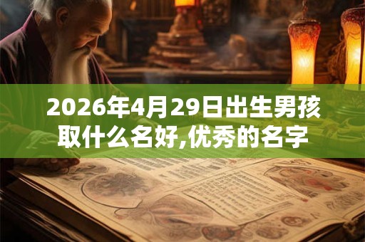 2026年4月29日出生男孩取什么名好,优秀的名字 2026年4月29日出生男孩取什么名好,优秀的名字