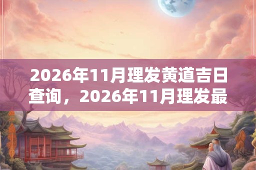 2026年11月理发黄道吉日查询，2026年11月理发最吉利的日子