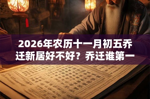 2026年农历十一月初五乔迁新居好不好？乔迁谁第一个进门？