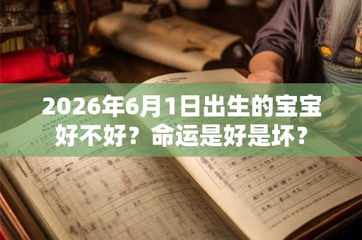 2026年6月1日出生的宝宝好不好？命运是好是坏？