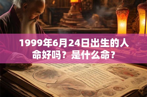 1999年6月24日出生的人命好吗？是什么命？
